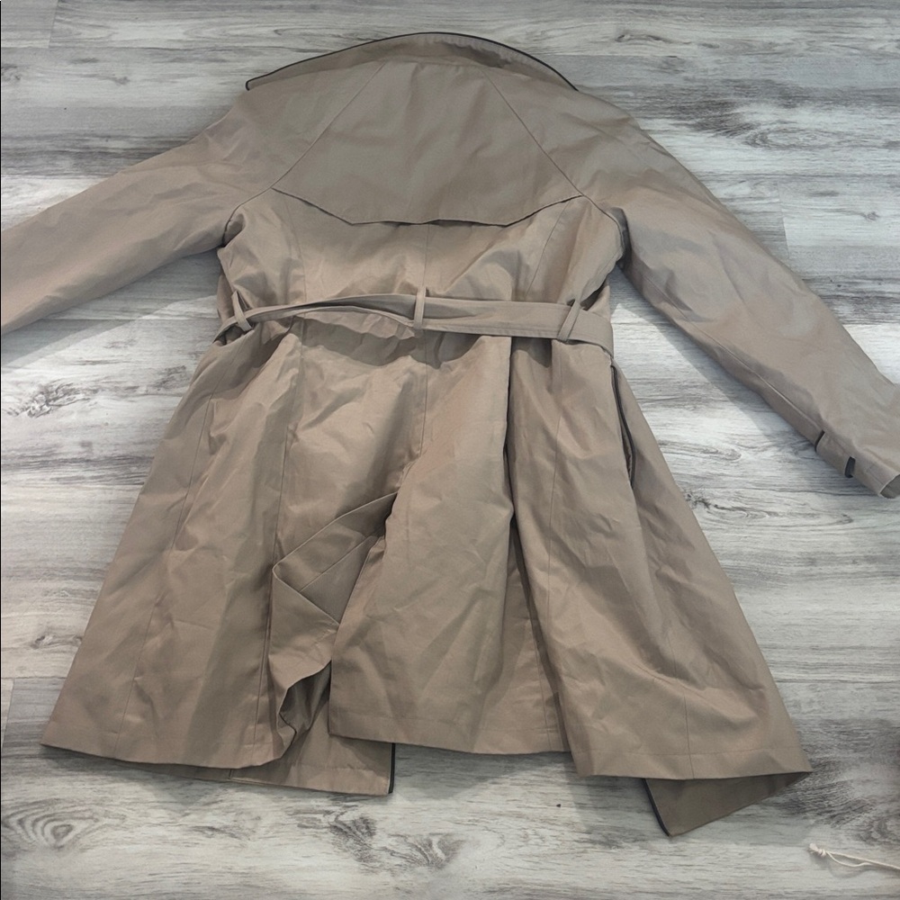 Lauren Ralph Lauren Repellent Cotton Blend Belted Trench Coat - Picture 4 of 4